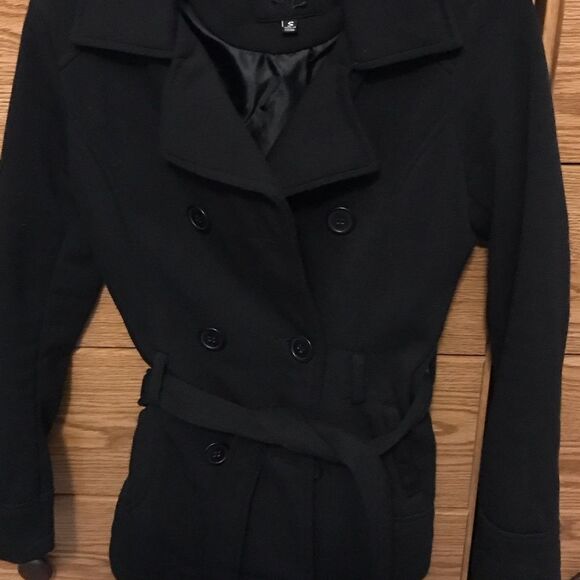 Classic Black Juniors Peacoat - Picture 2 of 5
